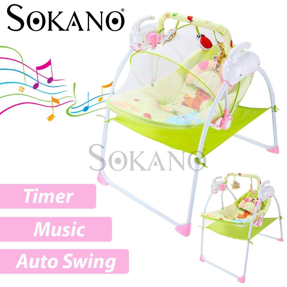 SOKANO 801 Auto Swing Electric Motorized Multi-Function Electronic Baby cradle with Timer and Melody