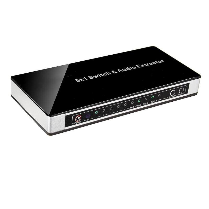 Bảng giá Công Tắc HDMI Điều Khiển Bộ Chọn Lọc Từ Xa IR Âm Thanh 3D, 5 Cổng 4K X 2K 1080P Mỹ Cắm Phong Vũ