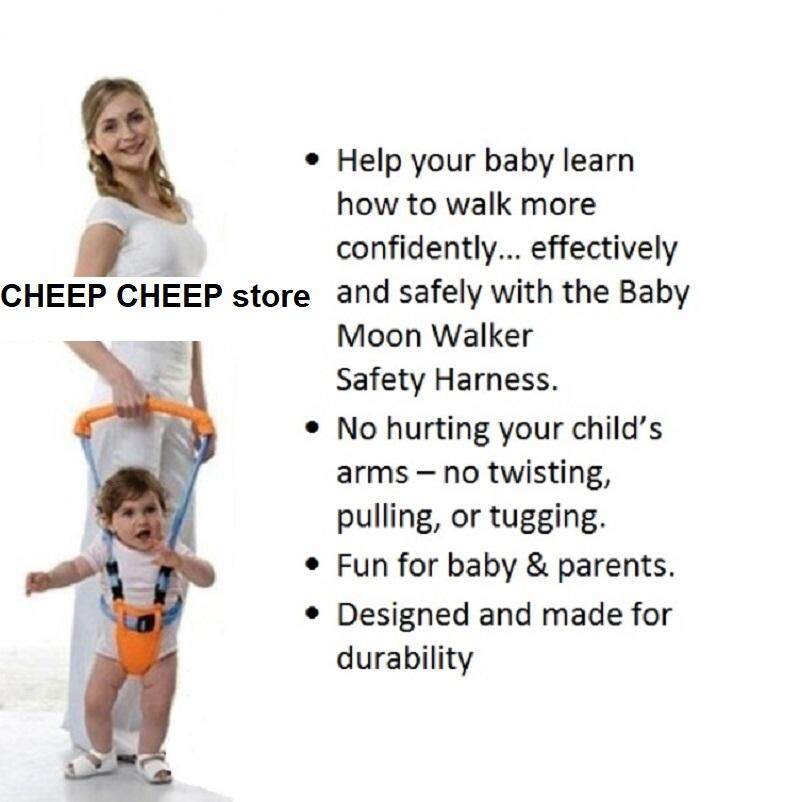 Moby Baby Moon Walk Safety Harness Toddler Walking Learning Assistant Carrier BB Moonwalk Walker