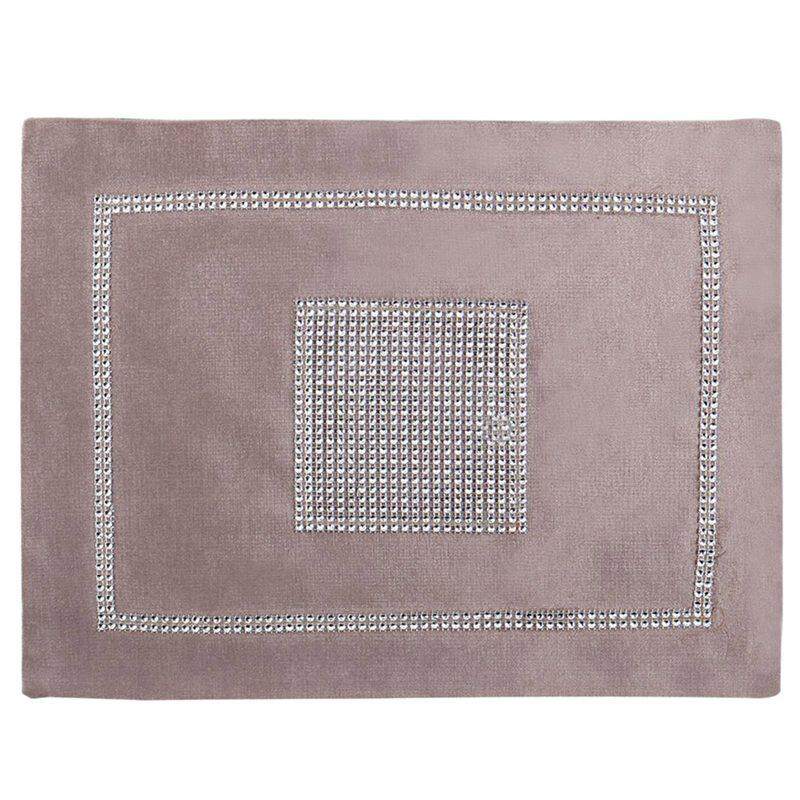 Glittering Diamond Placemats In Flannel For Wedding Decor 30 X 40 Cm Champagne By Happyang