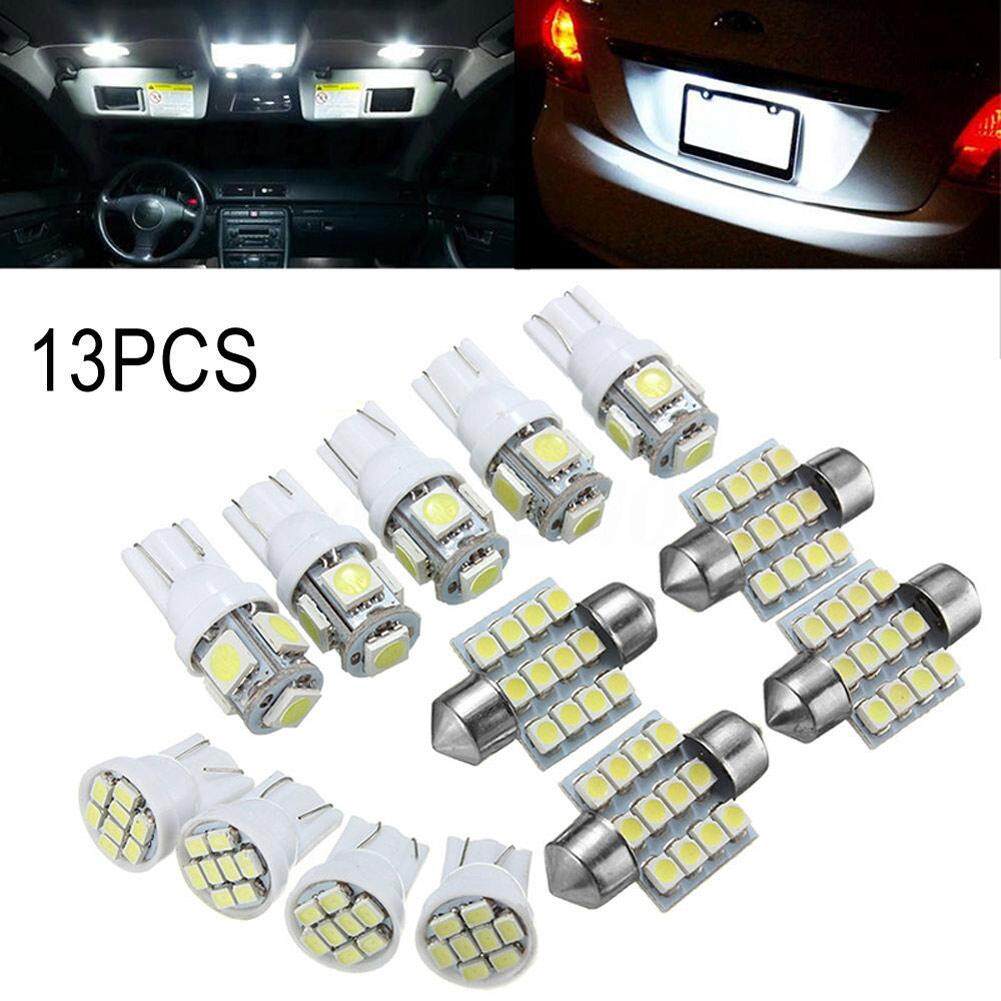 PAlight 13 Pcs/Set Car LED Lights for Stock Interior Dome License Plate Lamps -