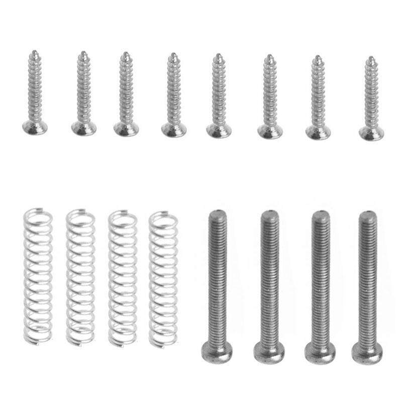 Humbucker Pickup Screws Springs Kit Ring Surround Mounting Guitar Parts Silvery Malaysia
