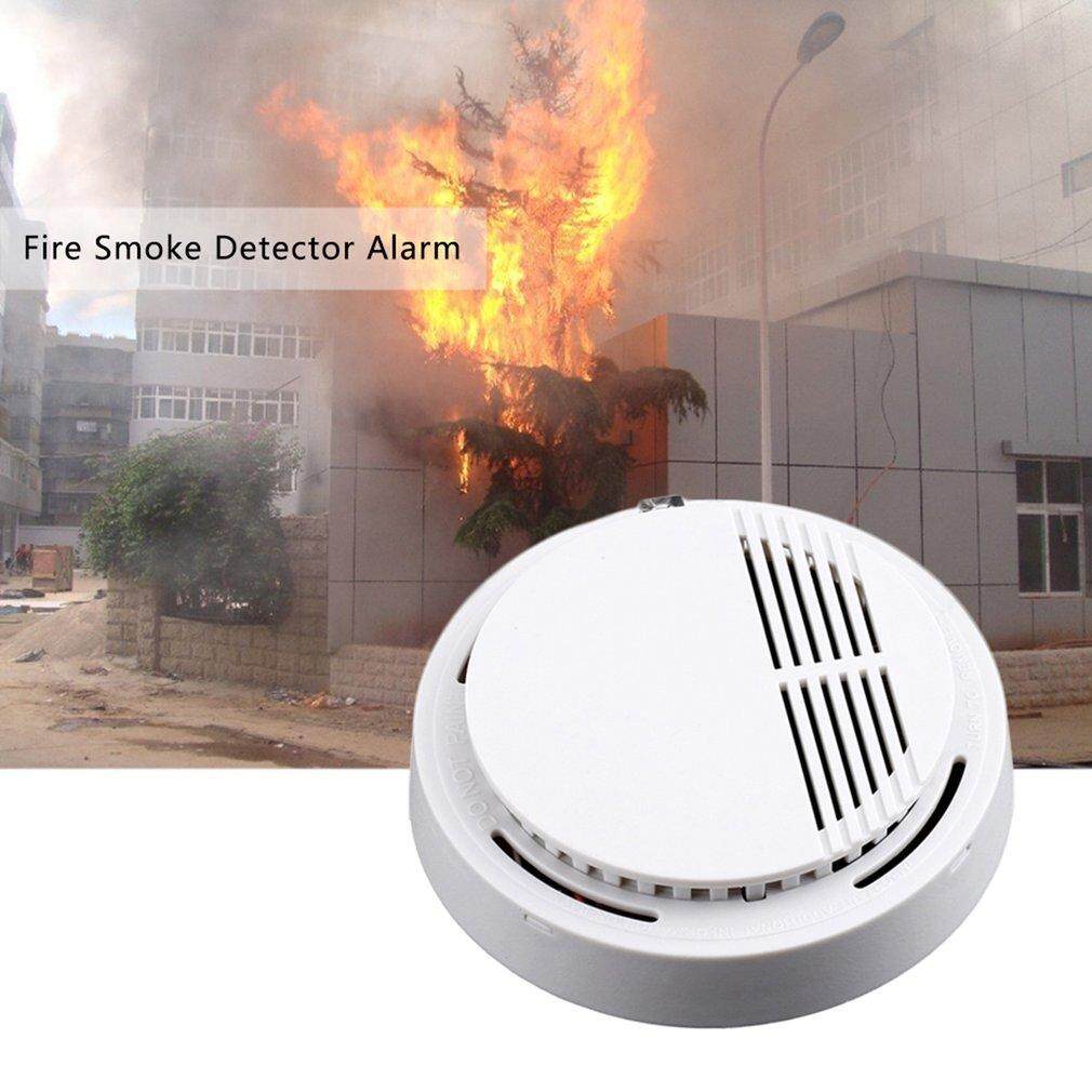 Yika Fire Smoke Sensor Detector Alarm Tester Cordless Home Family Guard Security(2pcs)