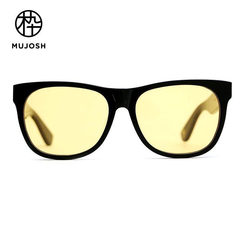 MUJOSH Men Acetate Nylon TR90 Lens Square Retro Classical Sunglasses SM1820152C01