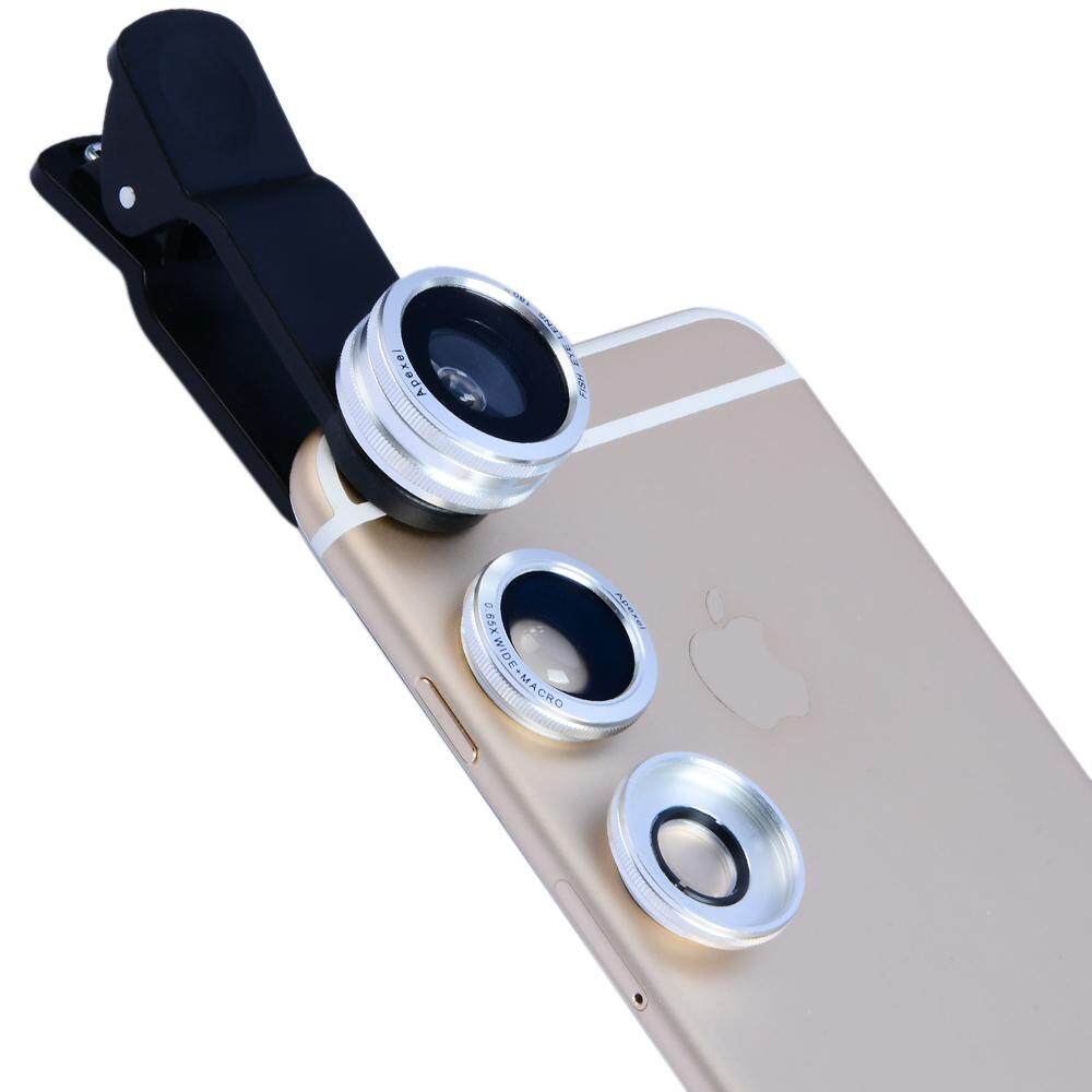 Telepon Seluler Lensa 3 In 1 Lensa Kamera Telepon Seluler Kit Fisheye 0.65x Wide Angle 10X Lensa Makro untuk Smartphone-Intl