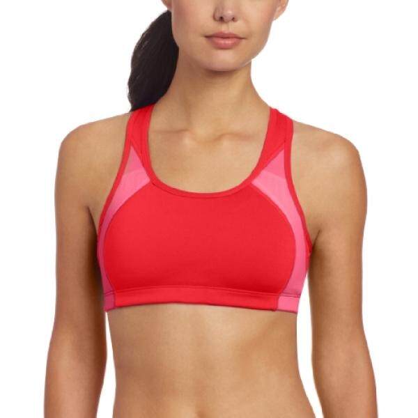 New Balance Wanita Menakjubkan Framer I Olahraga Beha, Ruby Merah, X-kecil-Internasional