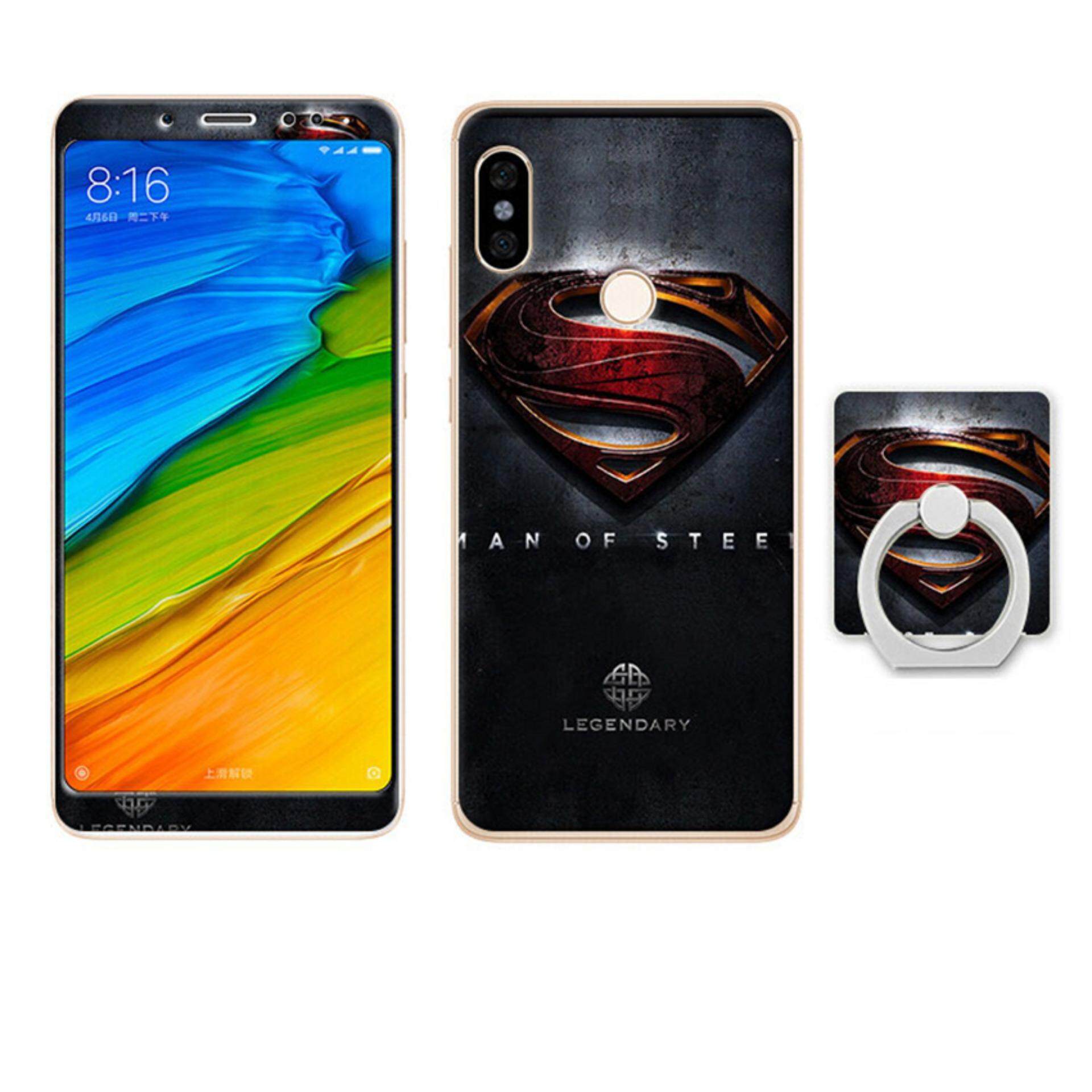 Mewah 3D Lukisan Depan + Belakang Penuh Case Kemasan Warna Kaca Melunakkan Case Anda Xiaomi Mi A2 Mi 6X Redmi catatan 5 Pro