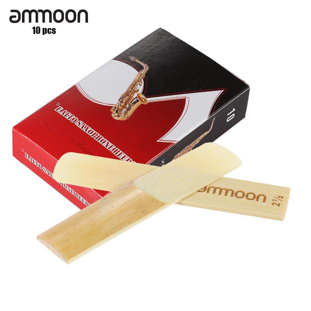 Ammoon 10 miếng sức mạnh 2.5 lưỡi gà tre cho eb alto saxophone