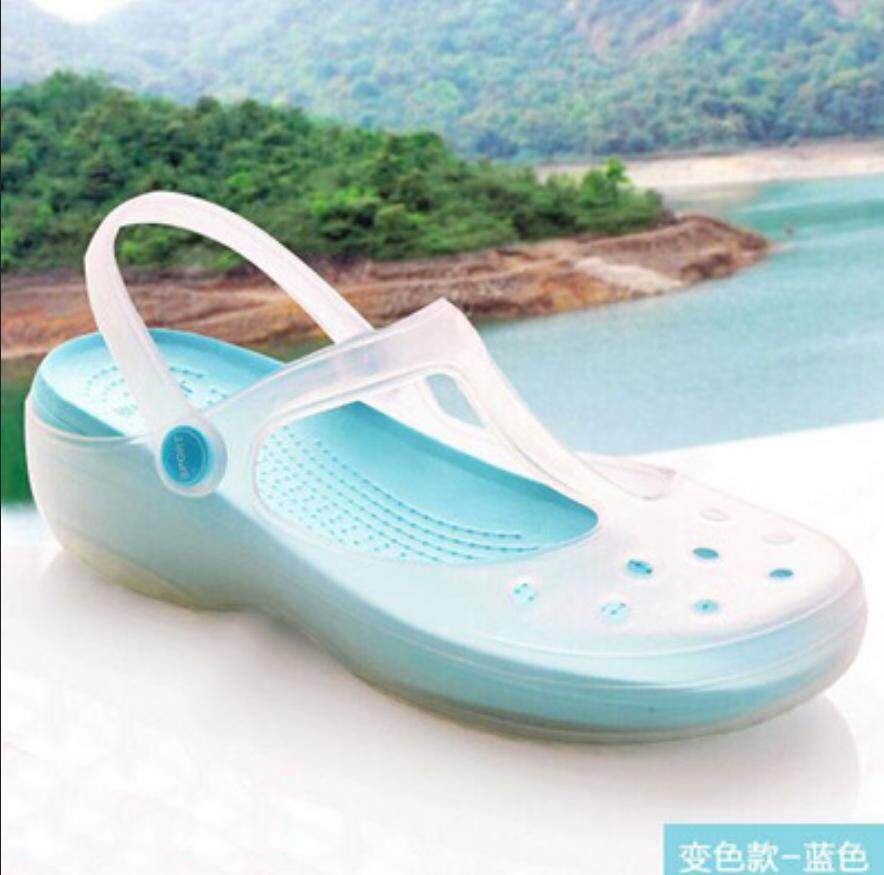 Sandal Matahari UV Perubahan Warna Jeli Sepatu Sandal-Internasional