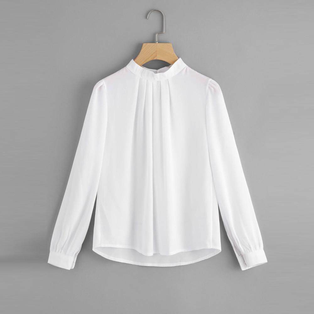 Blouse Shirt in Winleworld Shop Fashion Summer Women Casual Chiffon Long Sleeve  Shirt Loose Tops Blouse