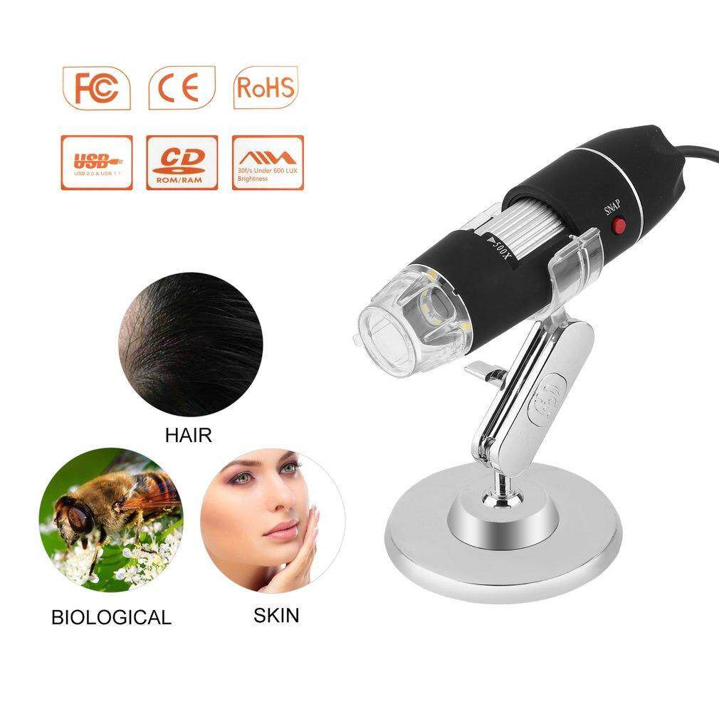 Jingle 50-500X 2MP USB 8 Lampu LED Endoskop Mikroskop Digital Pembesar Kamera