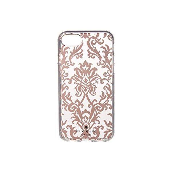 Kate Spade Baru York Wanita Tapestry Kasus Telepon untuk IPHONE 7/iPhone 8 Mawar Emas Satu Ukuran-Internasional