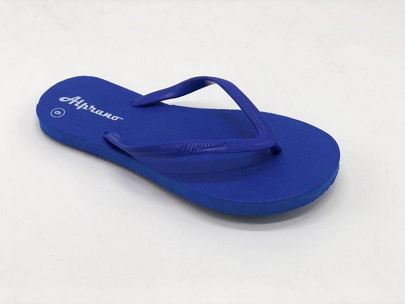 Alprano APL-01 Rubber Anti Slip Flat Slippers Beach Slippers Ladies Designs UK Size 7 (Blue)