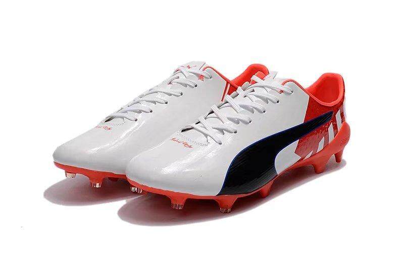 Puma EvoSPEED 17. SL-S Griezman DF FG Sepatu Sepak Bola Putih Merah-Internasional