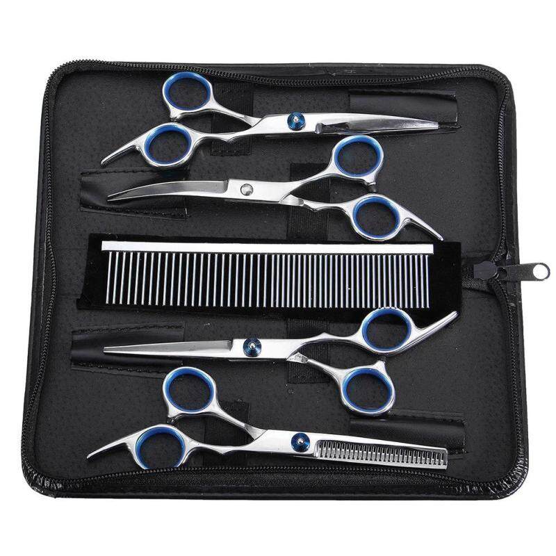 Bộ 6 dụng cụ tỉa lông chuyên nghiệp chăm sóc cho thú cưng, chất liệu thép không gỉ sắc bén, có độ bền cao
