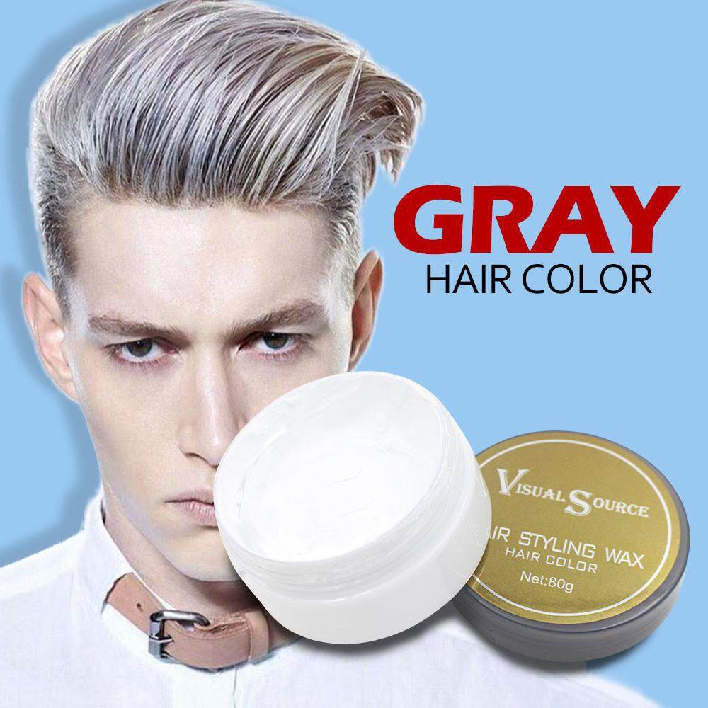 Jual Seksi Modis Rambut Wax Pria Wanita Pomade Dye Gray Mud Sementara 80G A2 A3 Rowellshop- internasional