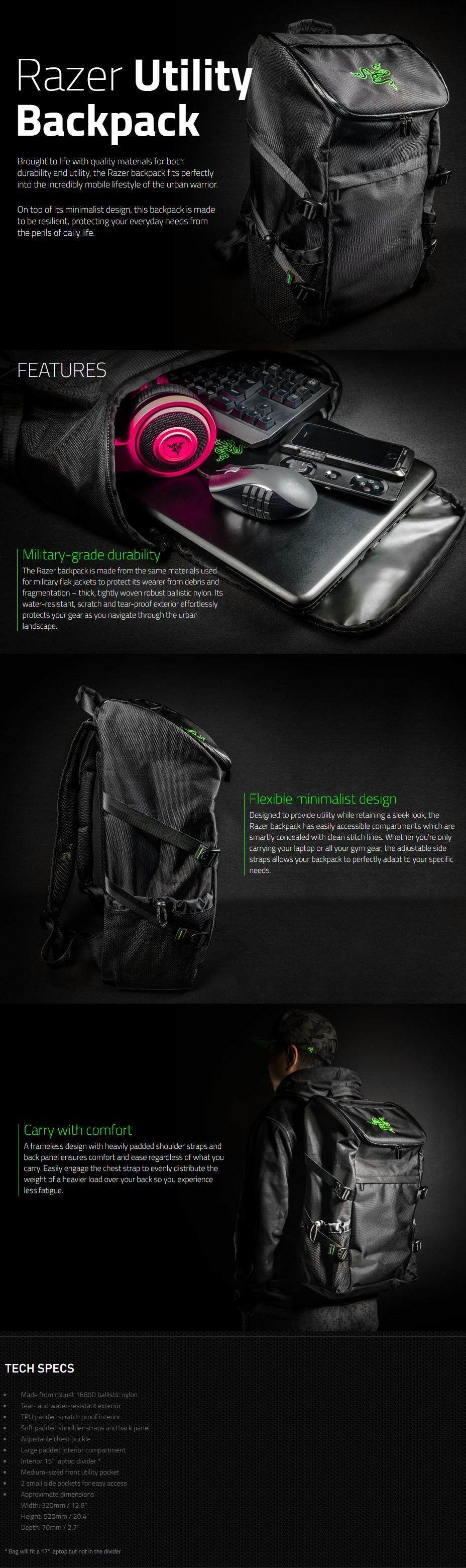 razer utility backpack review