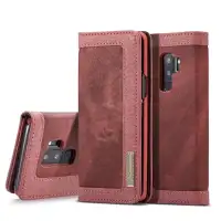 Case Saya Denim Lipat Sarung Penyangga Penahan Dompet Kartu Slot Koboi Kanvas Case untuk Samsung Galaksi S9 Plus-Internasional