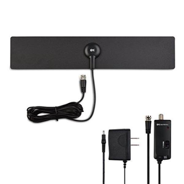 Cable Matters Ultra-Slim Amplified Indoor HDTV Antenna with Stand - intl
