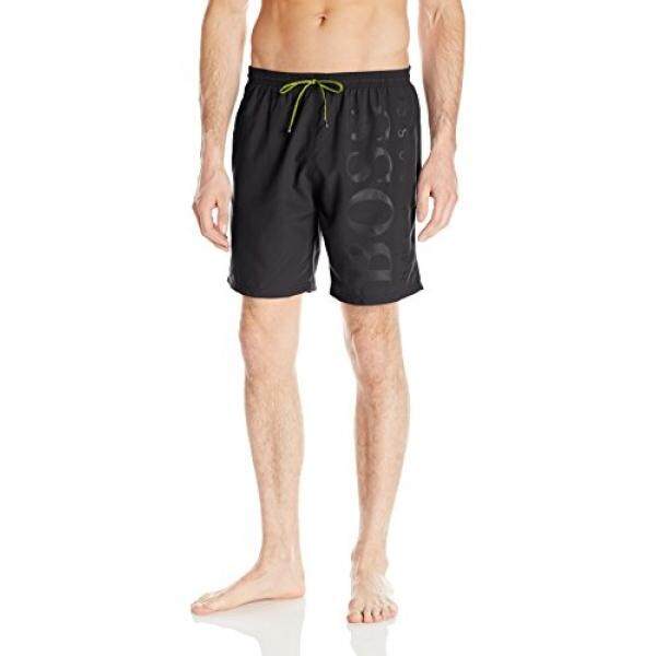 Hugo Boss BOSS Pria Orca Polos Berenang Trunk, Dalam Hitam, Medium-Internasional