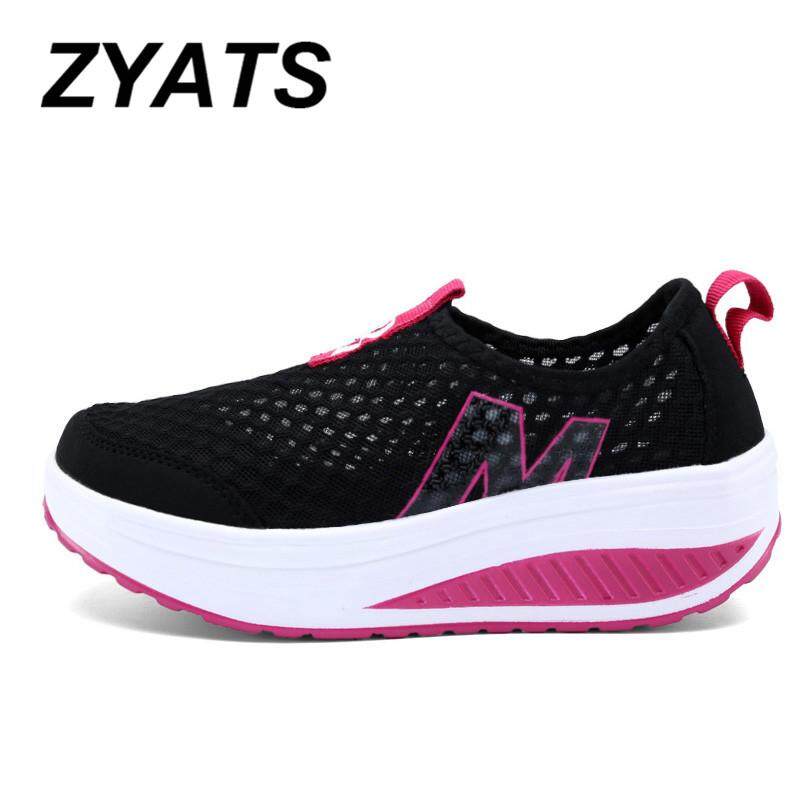 ZYATS 2018 Baru Wanita Tinggi Meningkatkan Sepatu Kasual Swing Wedges Sepatu Bernapas Hot 5 Warna Januari 2019 - 2 ZYATS 2018 Baru Wanita Tinggi Meningkatkan Sepatu Kasual Swing Wedges Sepatu Bernapas Hot 5 Warna - 2
