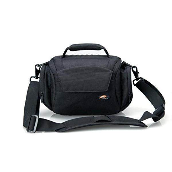 Hitam Kamera Membawa Kasus Lembut Bahu Peralatan Kamera Digital Tas Padded Foto Pembawa Tas Anti-Air untuk Nikon, Canon, sony, Pentax Olympus, Panasonic Dll-Internasional