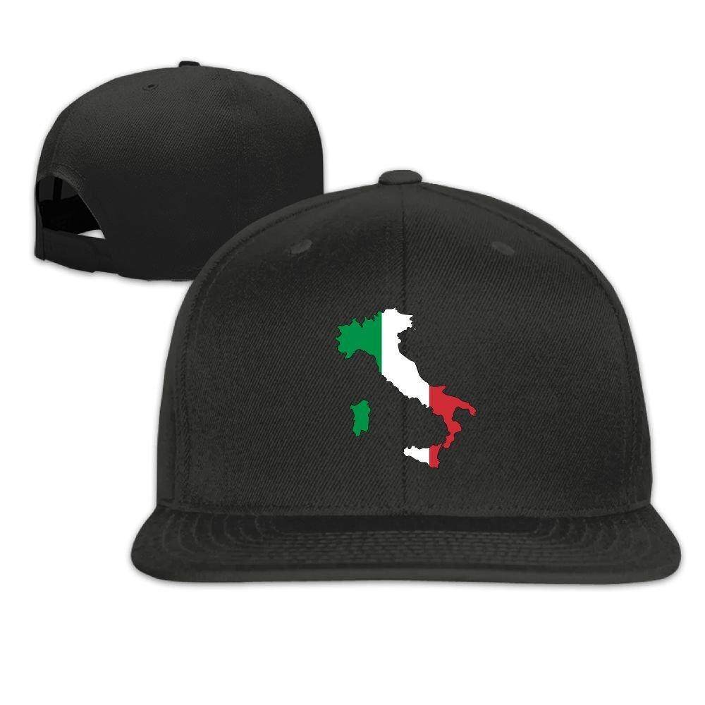 Designed Flag Map Of Italy Caps Cap Flat Along Baseball Caps - intl