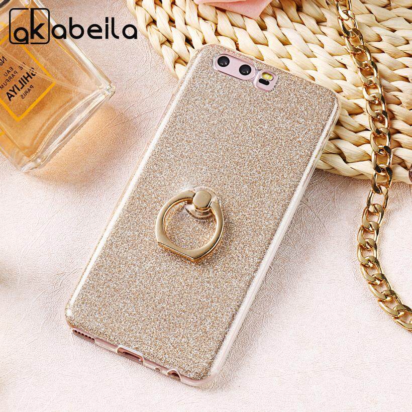 Akabeila Kilau Silikon Casing Ponsel Cover untuk Huawei P10 Victoria VTR-L09 VTR-L29 VTR-AL00 VTR-TL00 4G LTE 5.1 Inch Case Karton cincin Lembut Casing TPU Tas