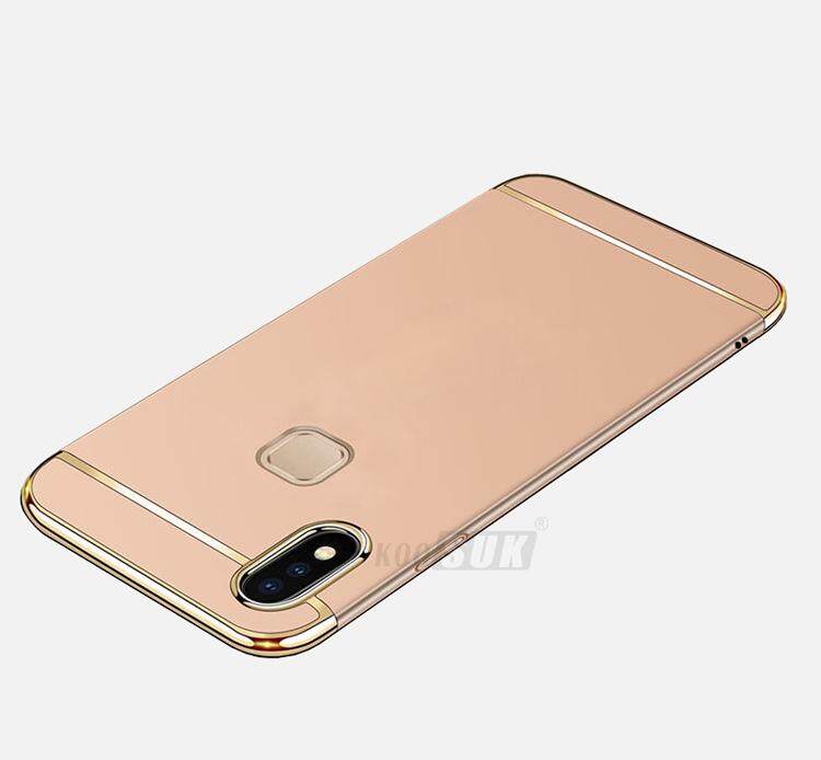 Vivo V9 Mewah Menyepuh Dgn Listrik Shockproof Kembali Casing Kover untuk Vivo V9 Case Keras Rumahan