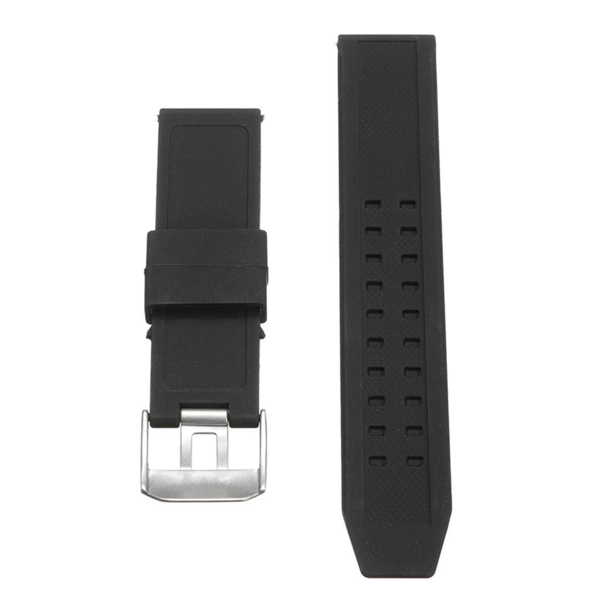 23 Karet Silikon Tali Jam Tangan Hitam Tali Gelang untuk Luminox Penggantian-Intl