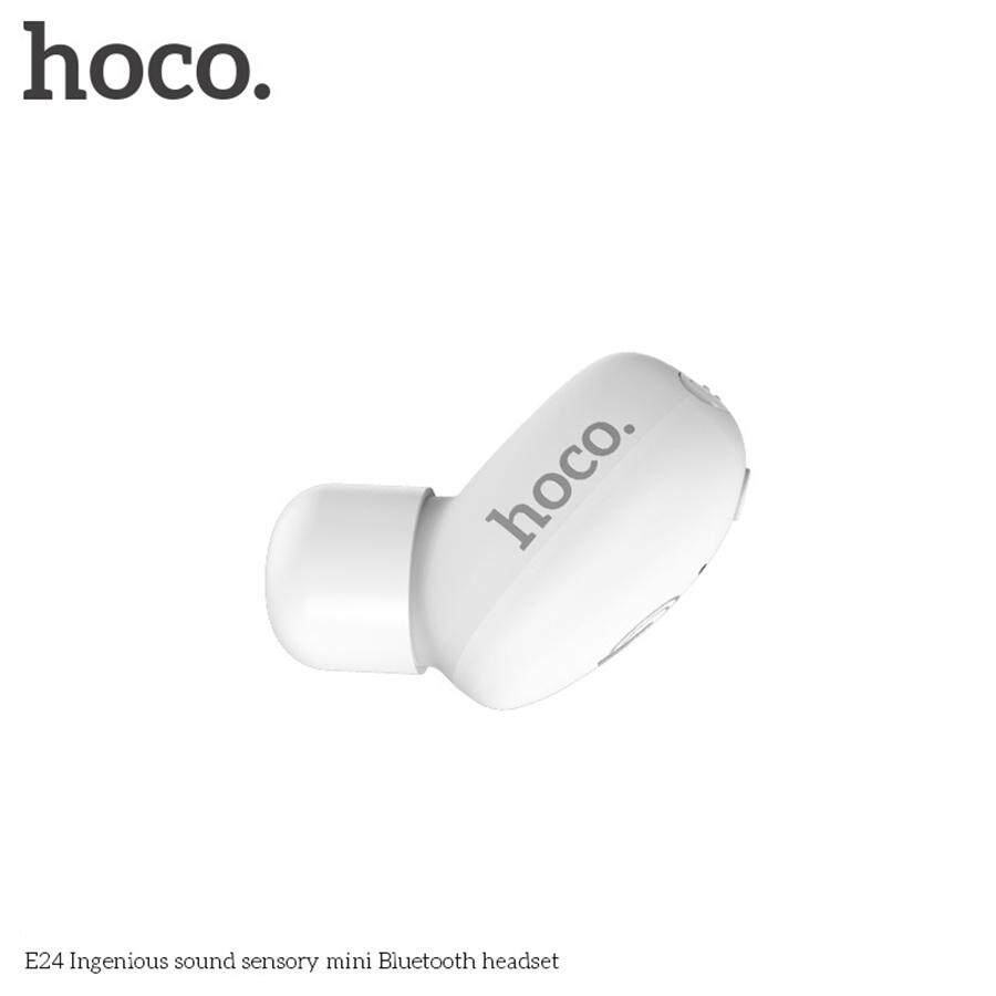 HOCO E24 Mini Bluetooth Earphone dengan Mikrofon Nirkabel Headset Musik Penyumbat Telinga Bluetooth V4.1 Kebisingan Membatalkan untuk iPhone, Xiaomi, samsung-Internasional