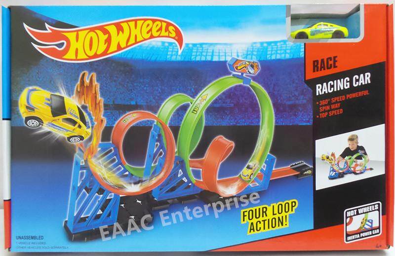 hot wheels four loop track