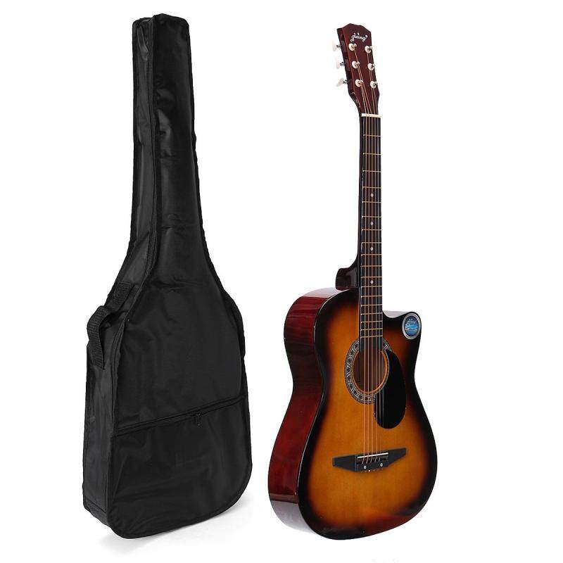38 Inch Wooden Folk Acoustic Guitarra Electric Bass Fret Guitar Ukulele with Case Bag Malaysia