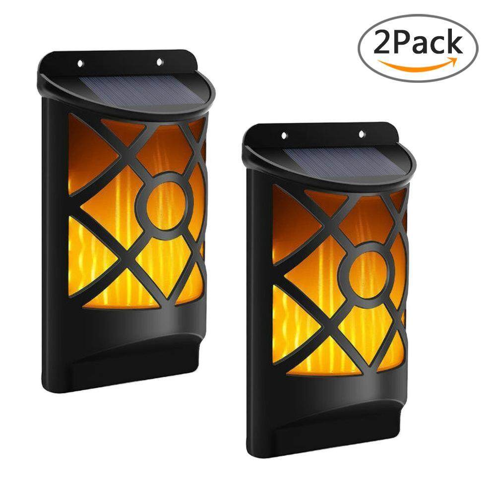 Outdoor Lighting For Lights Prices Brands Review Reautiful Solar Led Motion Light 2 Pack Flickering Flames Wall Lights Auto On Off Bright