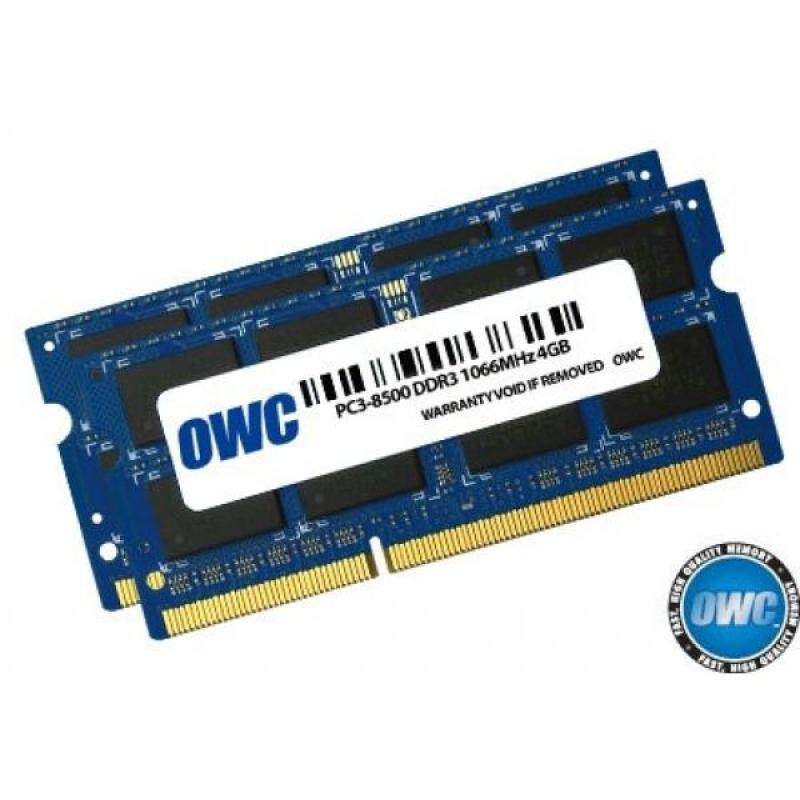 OWC 8.0 GB (2x 4GB) PC8500 DDR3 1066 MHz 204-pin Memory Upgrade Kit For MacBook Pro, MacBook, Mac mini and iMac - intl