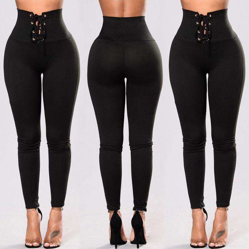 Women Yoga Fitness Leggings Running Gym Stretch Sports High Waist Pants Trousers