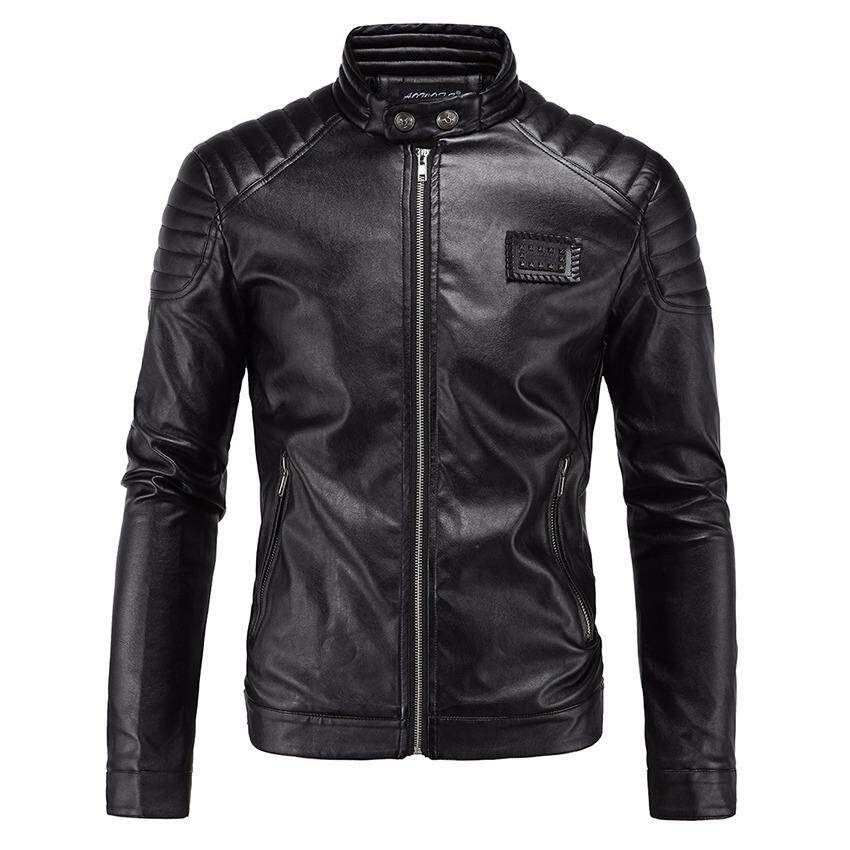 Biker Jackets For Motorcycle Brands S Mens Korean Slim Fit Pu Leather Motorcycle Jacket Intl