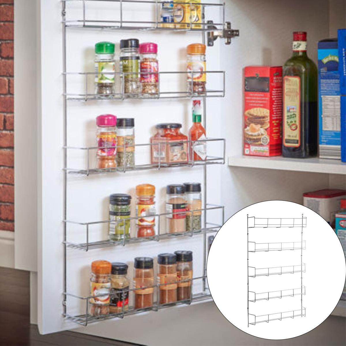 Kitchen Spice Rack Cabinet Organizer Wall Mount Storage Shelf Pantry Holder - Intl September 2018 - 5 Kitchen Spice Rack Cabinet Organizer Wall Mount Storage Shelf Pantry Holder - intl - 5
