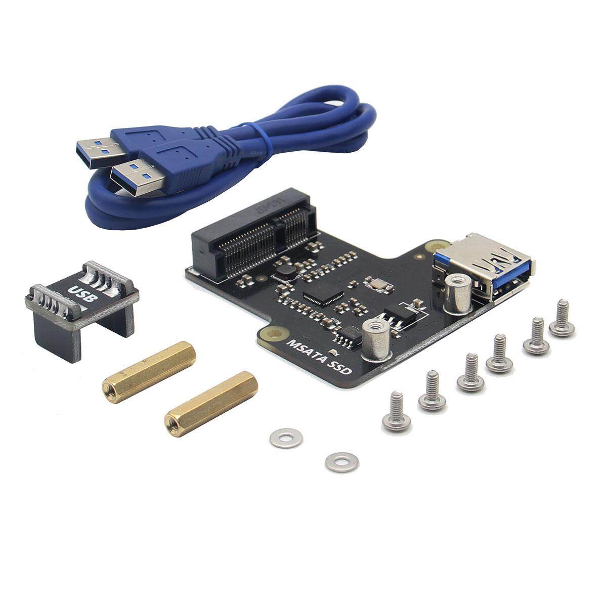 X850 MSATA SSD Penyimpanan Expansion Babi Hutan untuk Raspberry Pi 3 Model B/2B/B +-Internasional