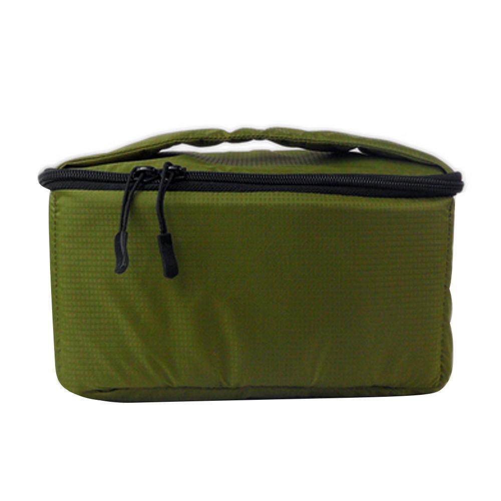 Leegoal Kamera DSLR Insert Case Tahan Guncangan Berbantalan Kedap Air Partisi Pelindung Penutup Tas Perjalanan untuk Sony Canon Nikon Olympus Pentax dan Banyak Lagi (Hijau)