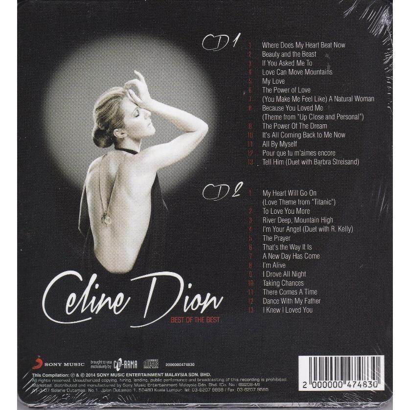 CELINE DION Best Of The Best 24 Bit Digital Mastering 2CD Jun 2018 - 2 CELINE DION Best of The Best 24 Bit Digital Mastering 2CD - 2