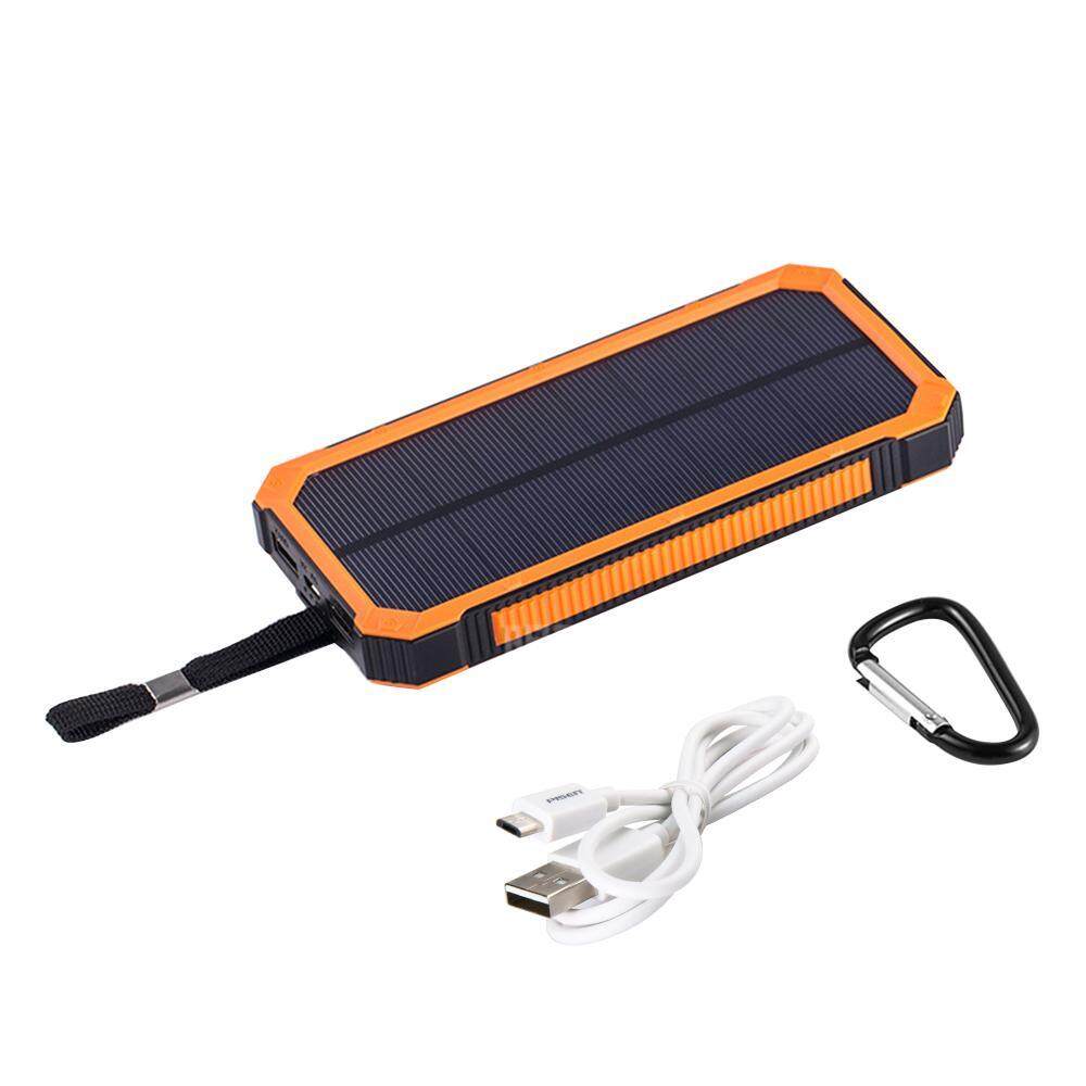Teekeer 15000mAh Solar Power Bank Charger, Kobwa Solar LED Flashlight Portable Backup Solar Power Pack Charger, Dual USB Port Solar Battery Charger For Smart Phones And Other USB Devices