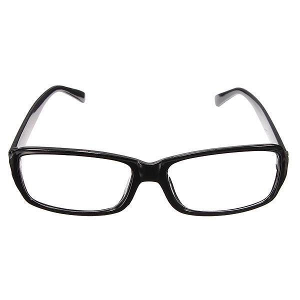 Fashion Unisex Clear Retro Shell Lens Plain Nerd Geek Glasses Plastic Frame New Black