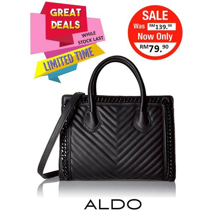 Aldo Women Bags Price In Malaysia Best Lazada Authentic Aldo Quilted Large Satchel Black Clearance