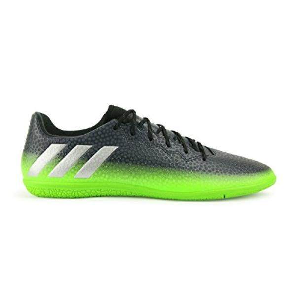 Adidas Pria Messi 16.3 Dalam Gelap Grey/Perak Logam/Tenaga Surya Hijau Sepak Bola Sepatu-9.5A-Internasional