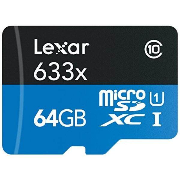 Lexar Kinerja Tinggi Microsdxc 633X64 GB UHS-I Card W/Adaptor SD-LSDMI64GBBNL633A-Intl