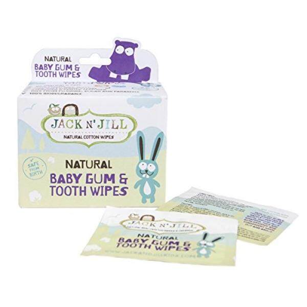 Mendongkrak N Jill Bayi Gum dan Gigi Wipes, Putih, 25 Pack-Internasional