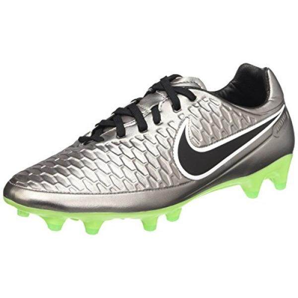 NIKE Pria MAGISTA Orden FG Mtlc Pwtr/BLK/GHST GRN/GRN Glw Sepak Bola Cleat En Sebagai -Internasional