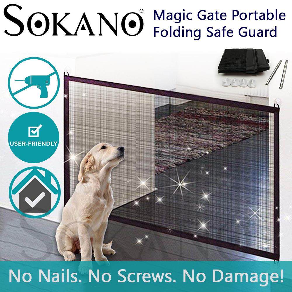 Sokano Magic Gate Portable Folding Safe Guard Install Anywhere (Pet safety)