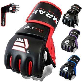 MMA UFC Boxing Gloves Leather Grappling Training Fight Sparring Punching Bag